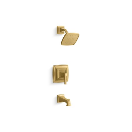 Kohler Riff Rite-Temp B/S Trim 1.75 GPM Vibrant Brushed Moderne Brass TS27403-4G-2MB